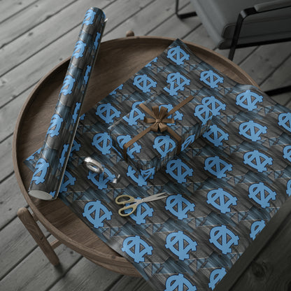 UNC Basketball Tar Heels Red March Birthday Gift Wrapping Paper Holiday