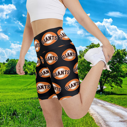 San Francisco Giants MLB Baseball Women's Workout Bike Comfy Shorts