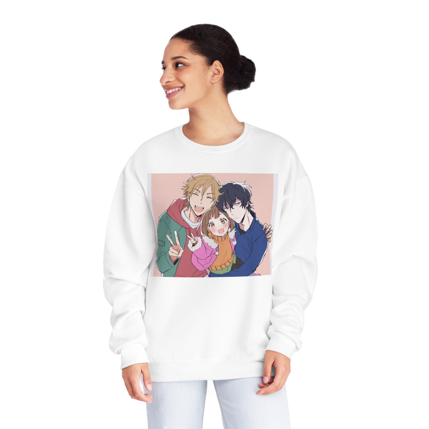 Buddy Daddies Anime Cartoon Unisex NuBlend® Crewneck Sweatshirt