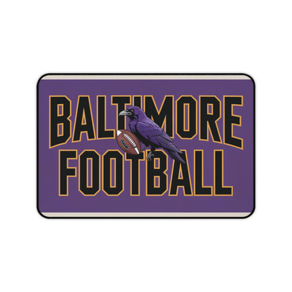 Baltimore Football High Definition Print Non Slip Desk Mat Office Home Mouse Pad Sports Fan Gift Ultra Smooth Surface Rubber Backing