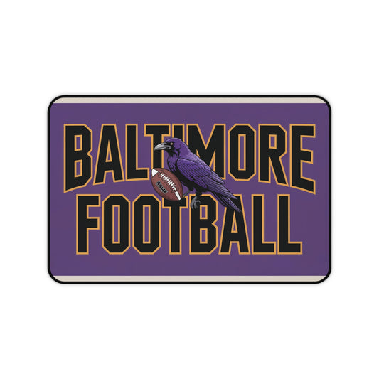 Baltimore Football High Definition Print Non Slip Desk Mat Office Home Mouse Pad Sports Fan Gift Ultra Smooth Surface Rubber Backing