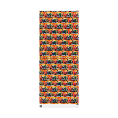 The Big Bang Theory cast TV Show Birthday Gift Wrapping Paper Holiday