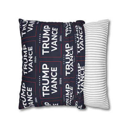 Trump Vance 2024 Take America Back Blue Throw Pillow Case