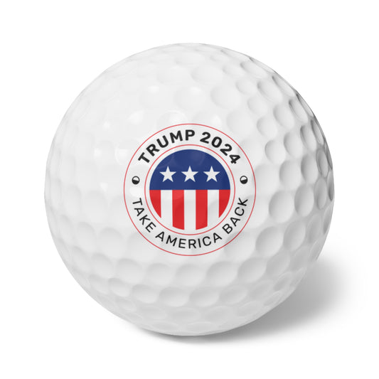Trump 2024 Take America Back High Quality Golf Balls, 6pcs