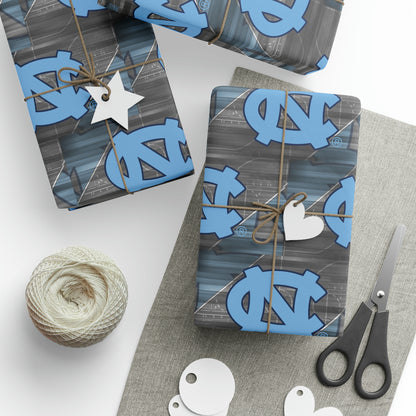 UNC Basketball Tar Heels Red March Birthday Gift Wrapping Paper Holiday