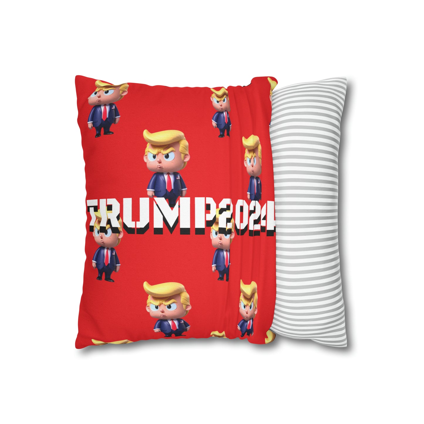 Little Trump 2024 Republican Red Soft Comfy Throw Pillow Case MAGA Gift