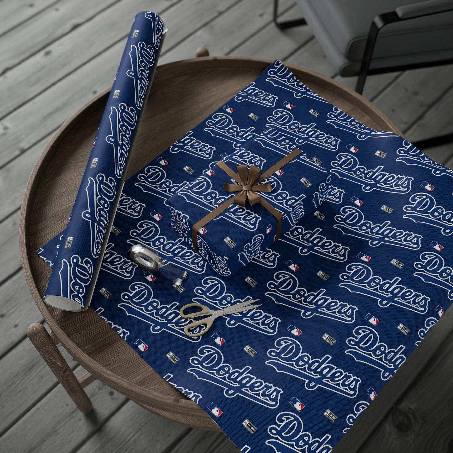 Los Angeles Dodgers Baseball MLB Birthday Gift Wrapping Paper Holiday