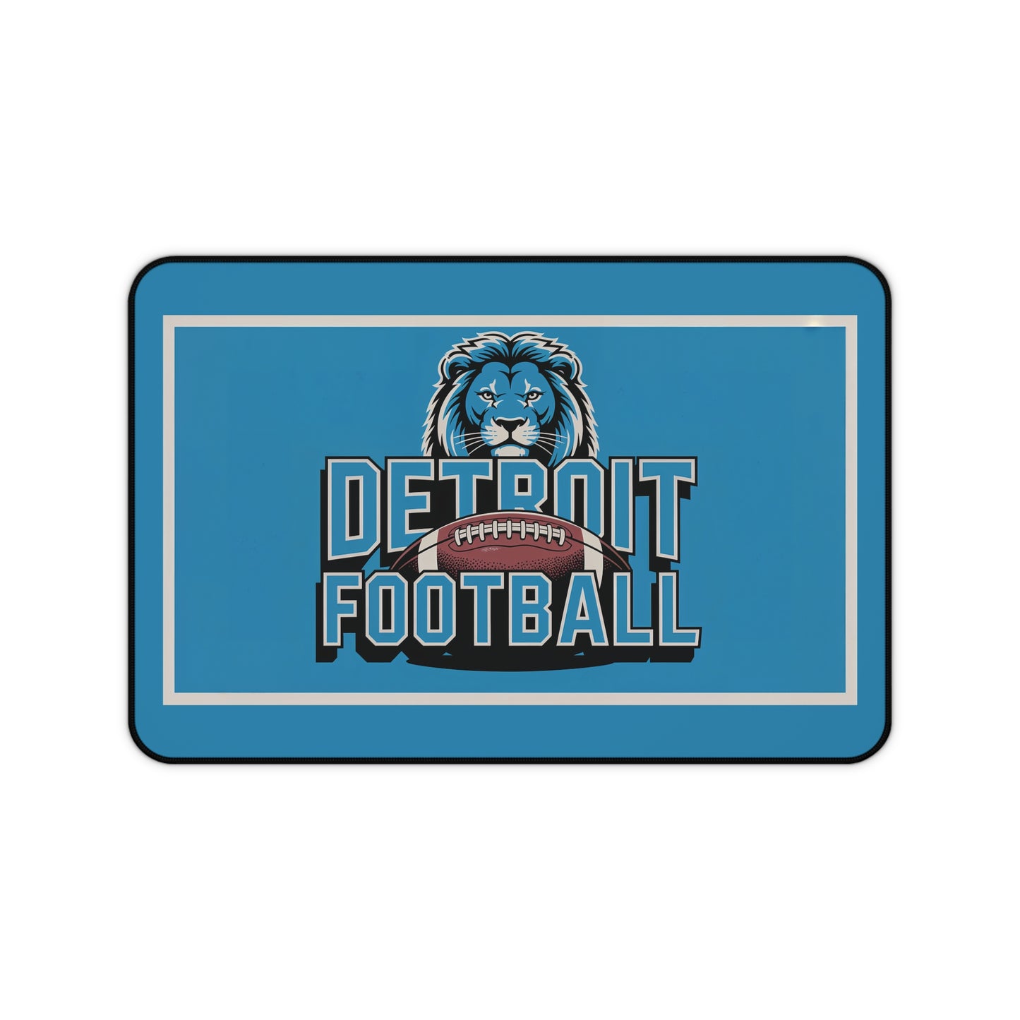 Detroit Football High Definition Print Non Slip Desk Mat Office Home Mouse Pad