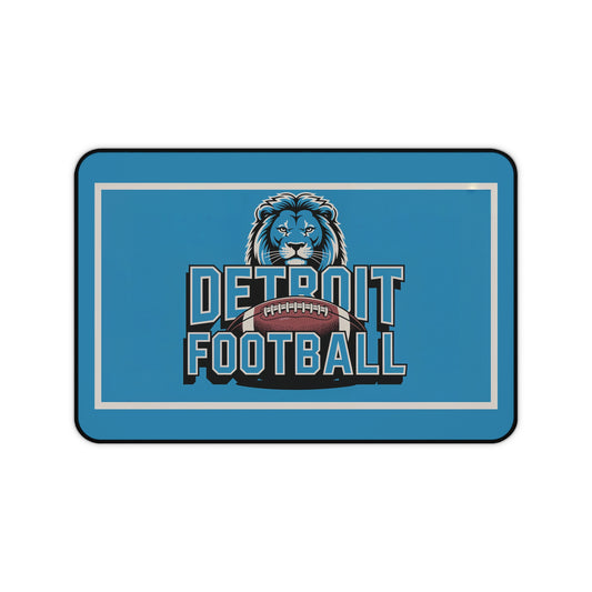 Detroit Football High Definition Print Non Slip Desk Mat Office Home Mouse Pad