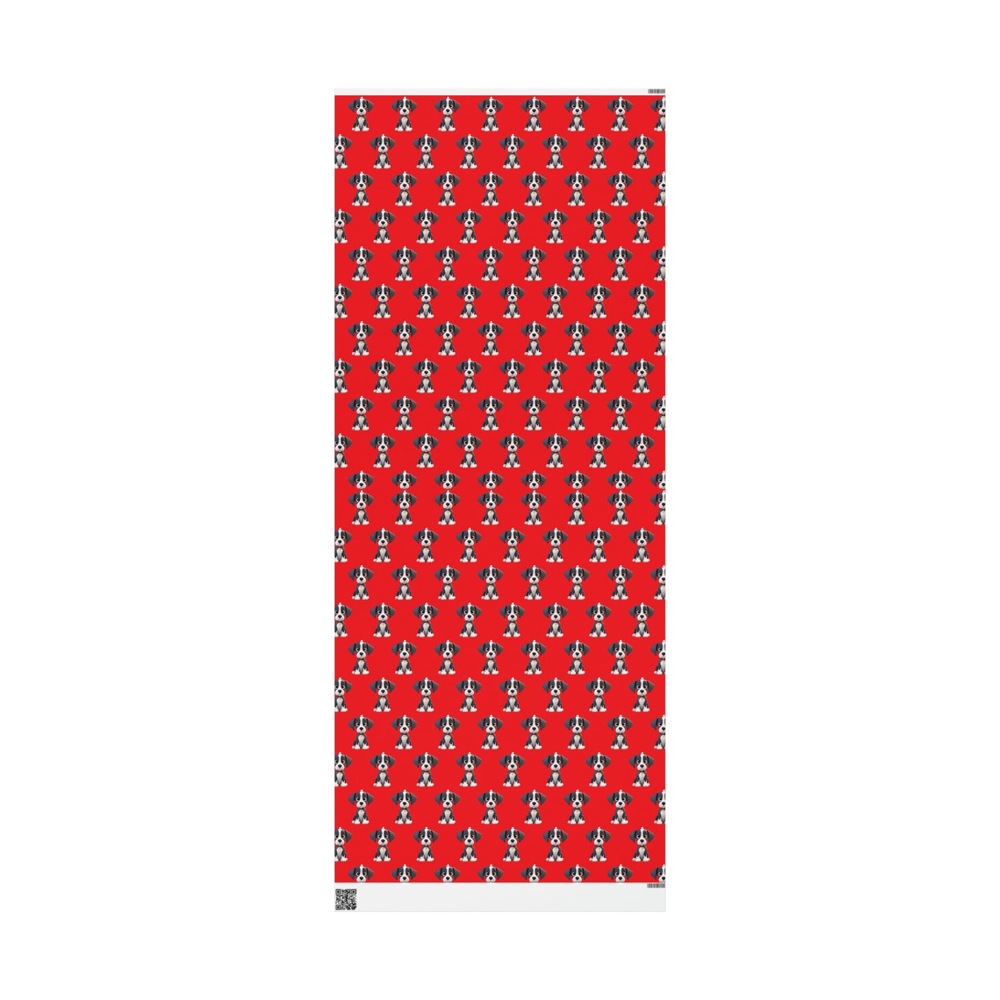 Great Dane Cute Puppy Red Birthday Gift Present Holiday Wrapping Paper