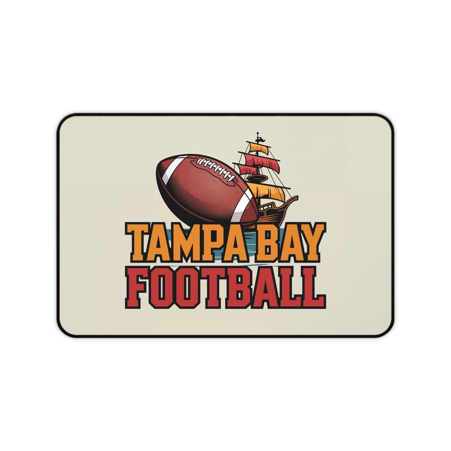Tampa Bay Football High Definition Print Non Slip Desk Mat Office Home Mouse Pad Sports Fan Gift Ultra Smooth Surface Rubber Backing