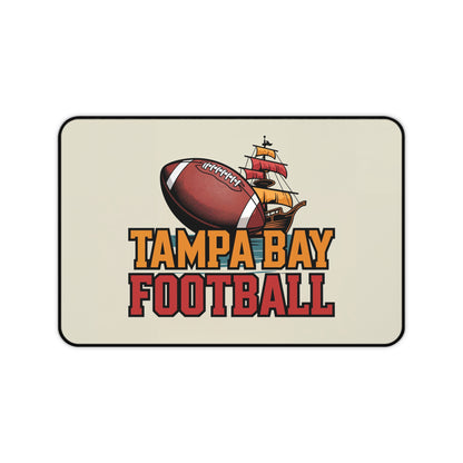 Tampa Bay Football High Definition Print Non Slip Desk Mat Office Home Mouse Pad Sports Fan Gift Ultra Smooth Surface Rubber Backing