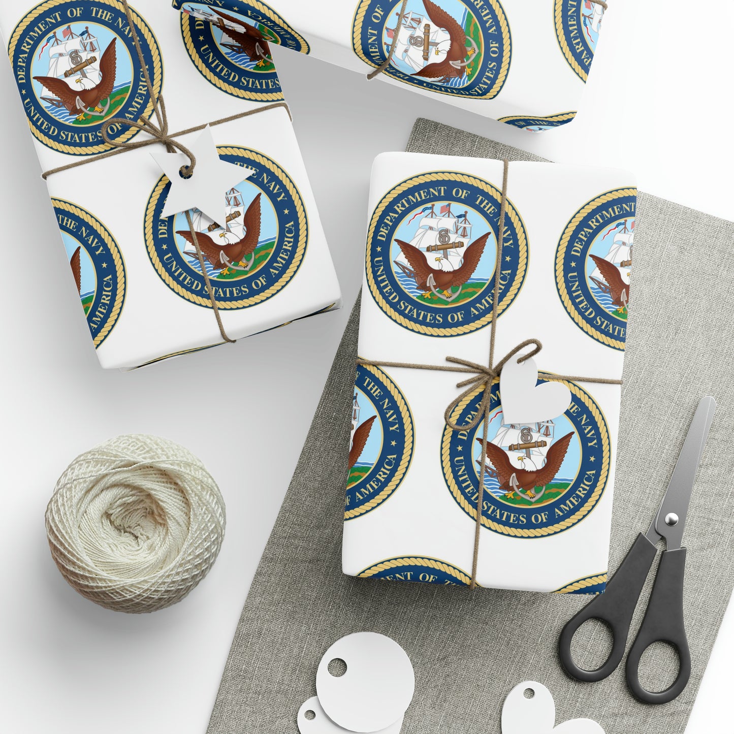 United States Navy High Definition Birthday Gift Present Holiday Wrapping Paper Graduation Military
