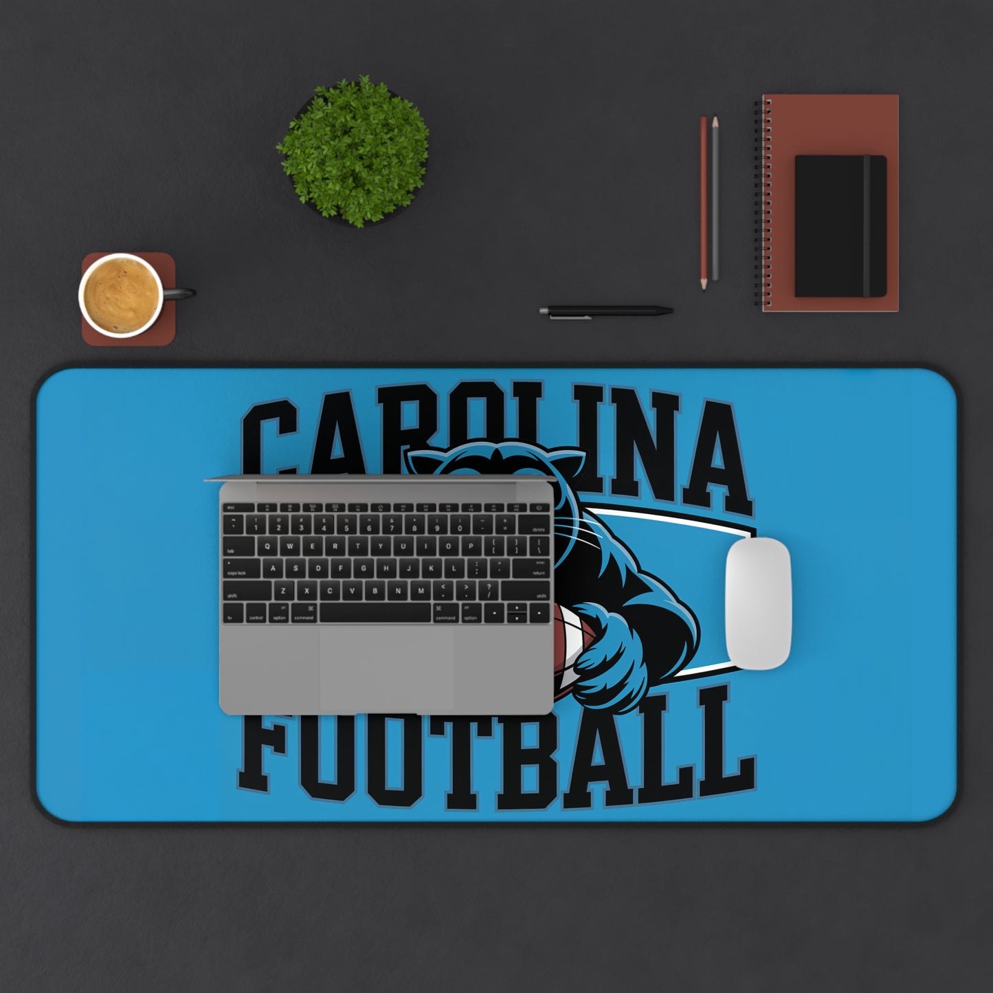 Carolina Football High Definition Print Non Slip Desk Mat Office Home Mouse Pad Sports Fan Gift Ultra Smooth Surface Rubber Backing
