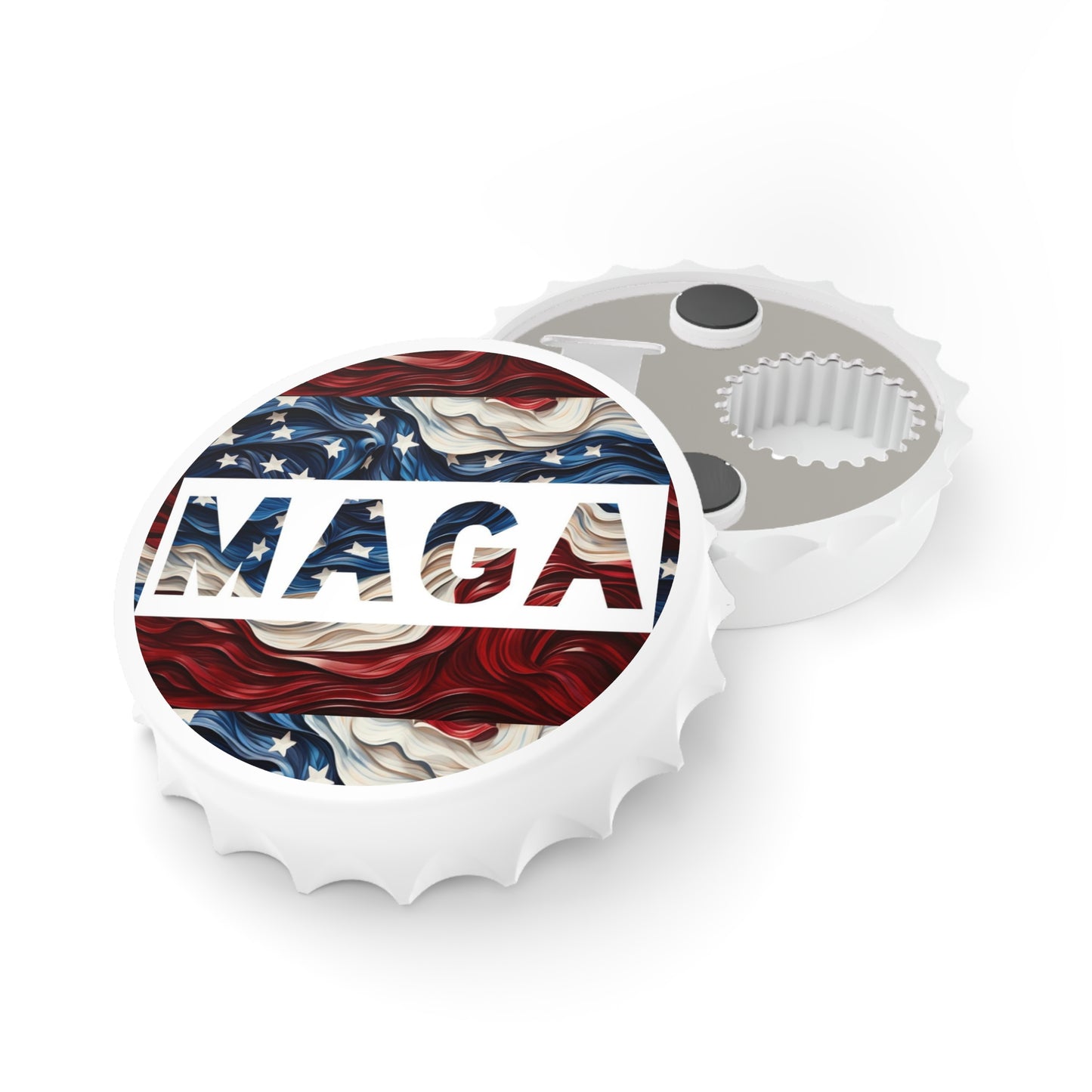 MAGA Red White and Blue America Trump Bottle and Can Opener