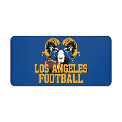 Los Angeles Football High Definition Print Non Slip Desk Mat Office Home Mouse Pad Sports Fan Gift Ultra Smooth Surface Rubber Backing
