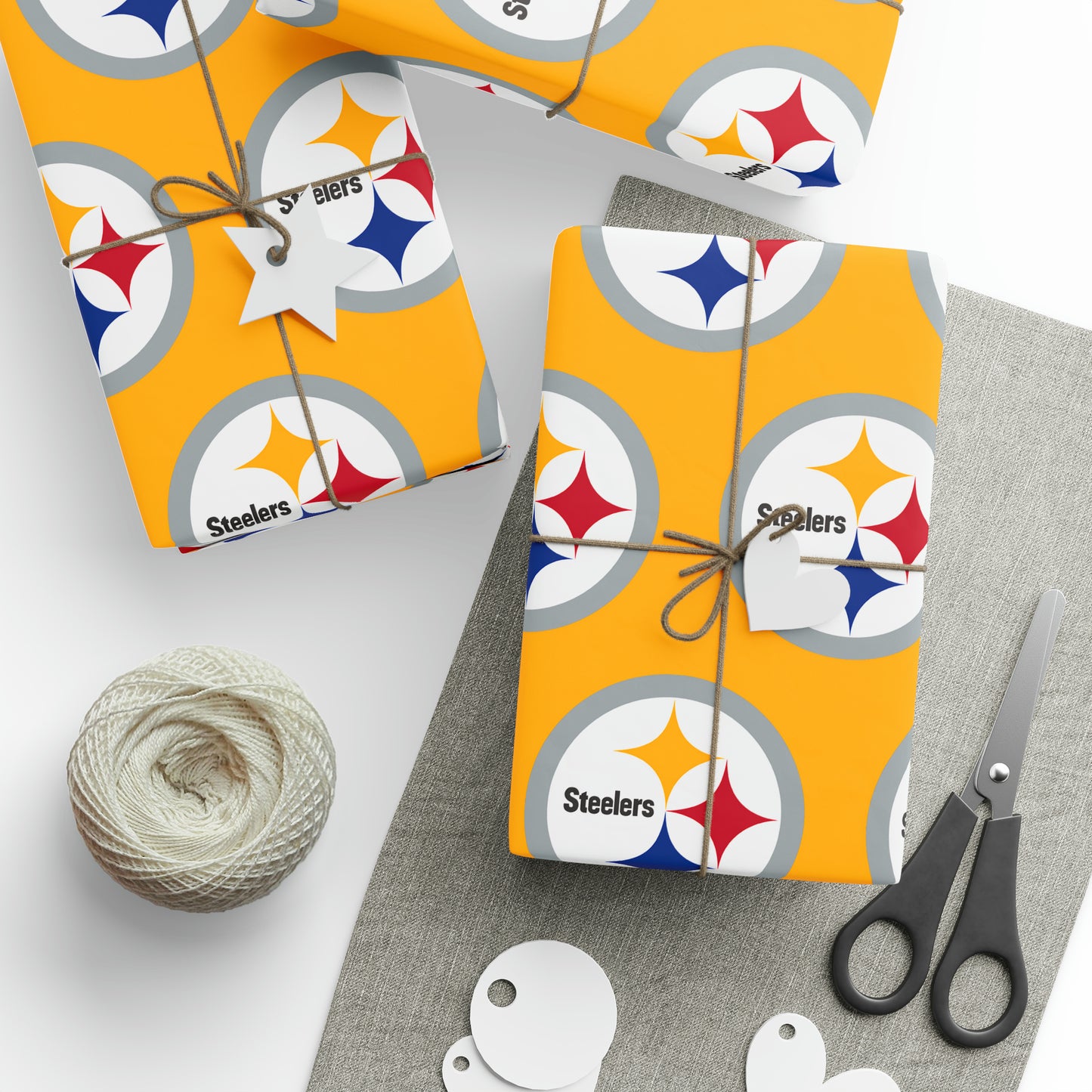 Pittsburg Steelers NFL Football Birthday Gift Wrapping Paper Holiday