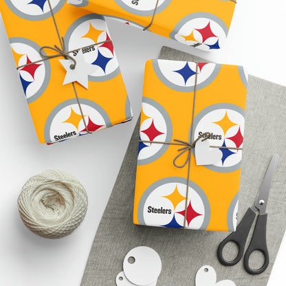 Pittsburg Steelers NFL Football Birthday Gift Wrapping Paper Holiday