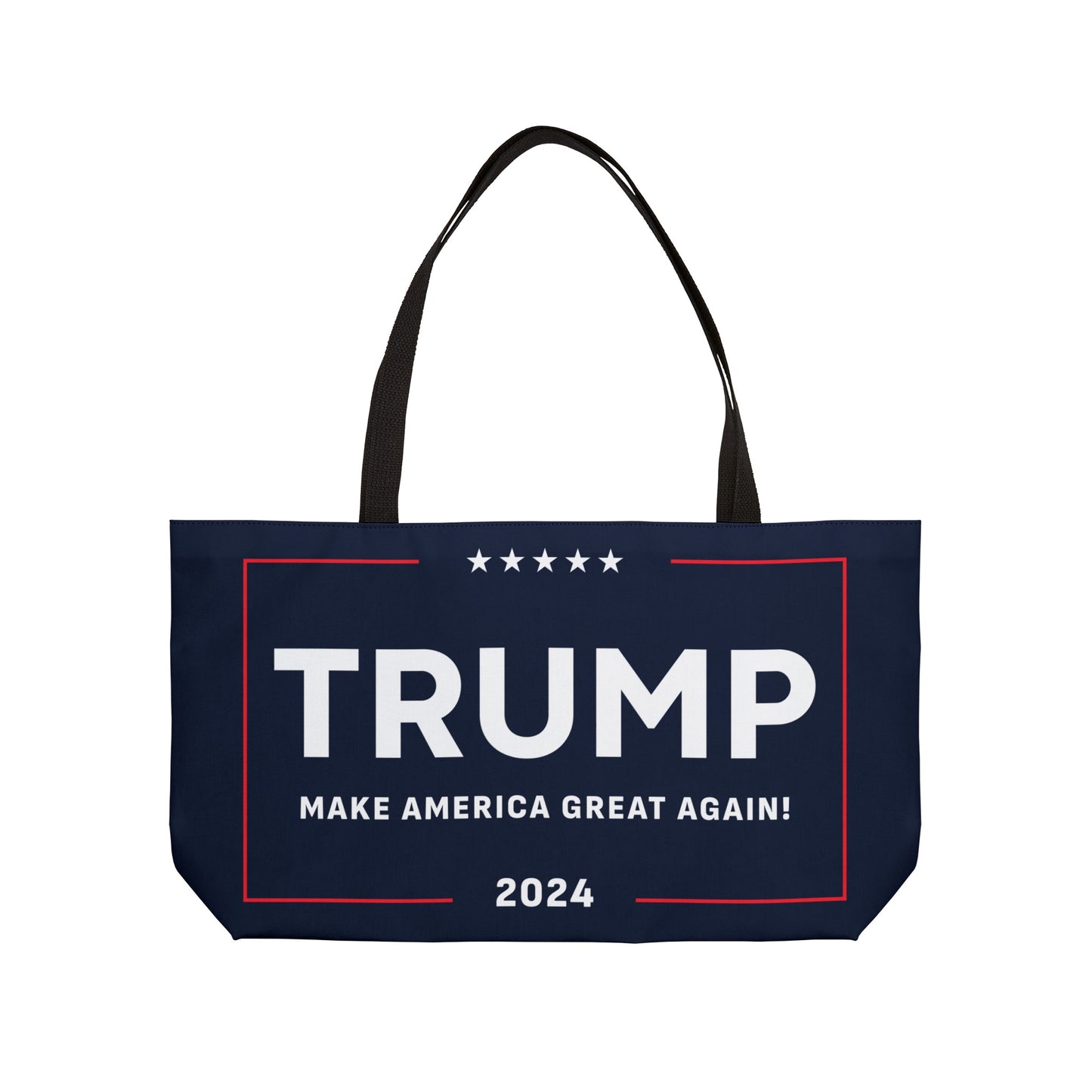 Trump Make America Great Again MAGA 2024 Large Rally Beach Weekender Tote Bag