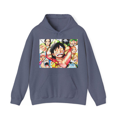 One Piece Monkey Ruffy Jimbei Nico Nami Unisex Heavy Blend Kapuzenpullover