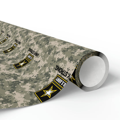 U.S. Army camo High Definition Birthday Gift Present Holiday Wrapping Paper Graduation America Military