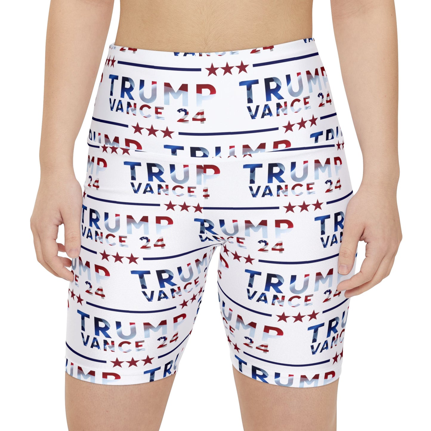 Trump Vance 24 Summer Rally BBQ Party Women's Workout Bike Comfy Shorts