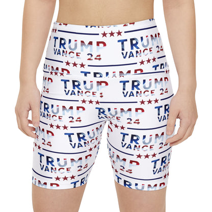 Trump Vance 24 Summer Rally BBQ Party Women's Workout Bike Comfy Shorts