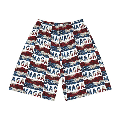 MAGA Trump Red White and Blue All over Print Men’s Sports Athletic Shorts
