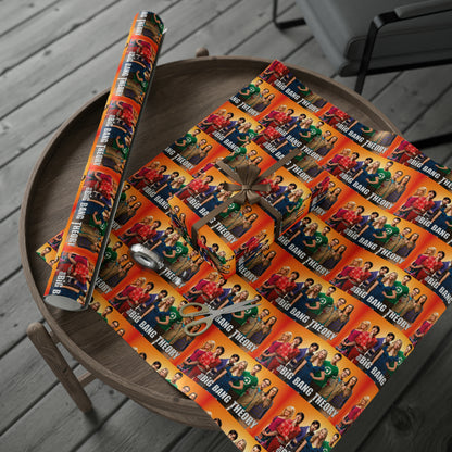 The Big Bang Theory cast TV Show Birthday Gift Wrapping Paper Holiday