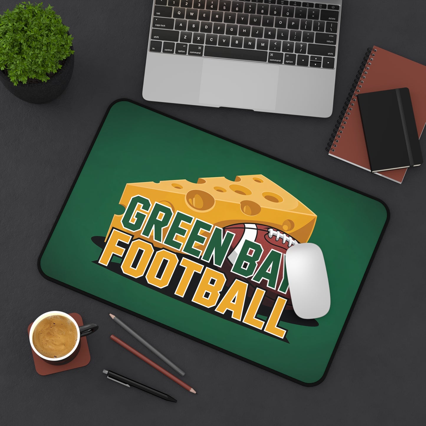Green Bay Football High Definition Print Non Slip Desk Mat Office Home Mouse Pad