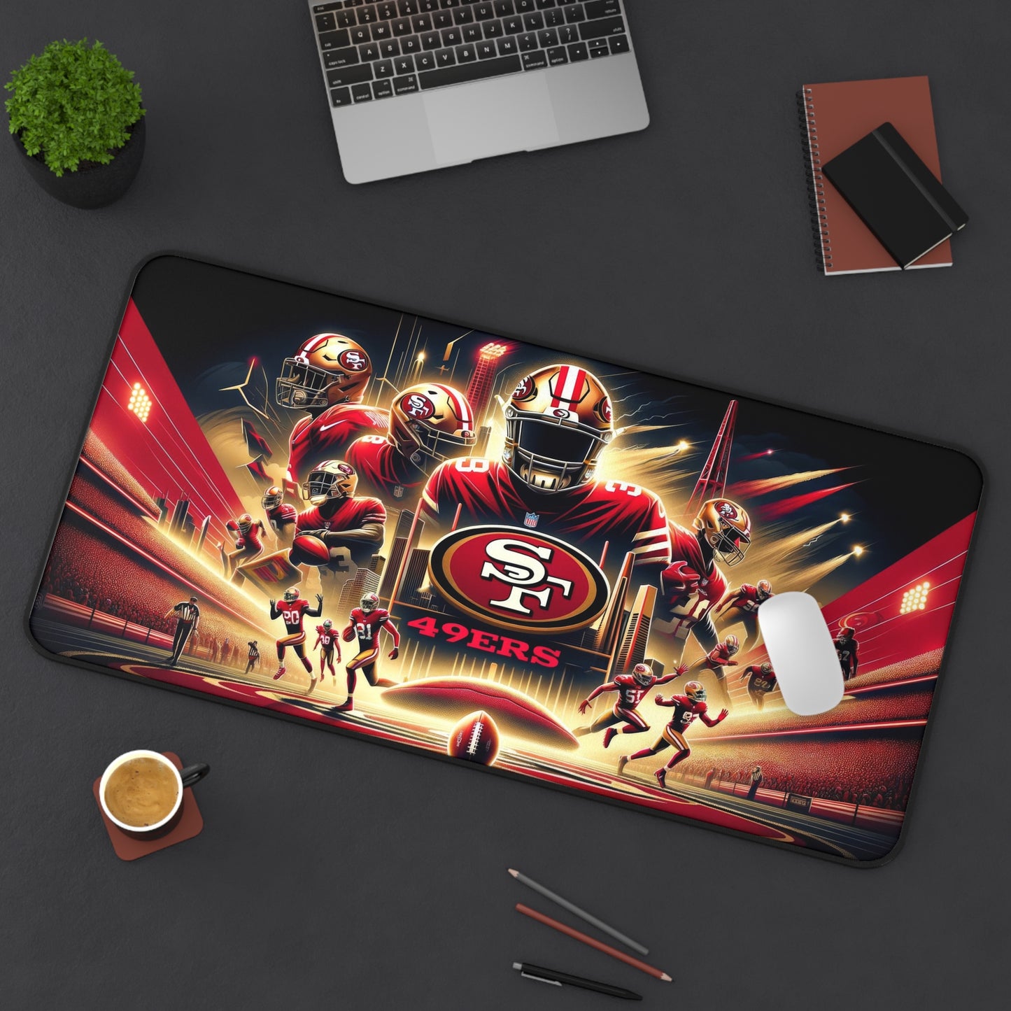 San Francisco 49ers NFL Football High Definition PC Desk Mat Mousepad