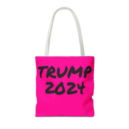 Hot Pink Trump 2024 Rally Durable Heavy Duty Tote Bag