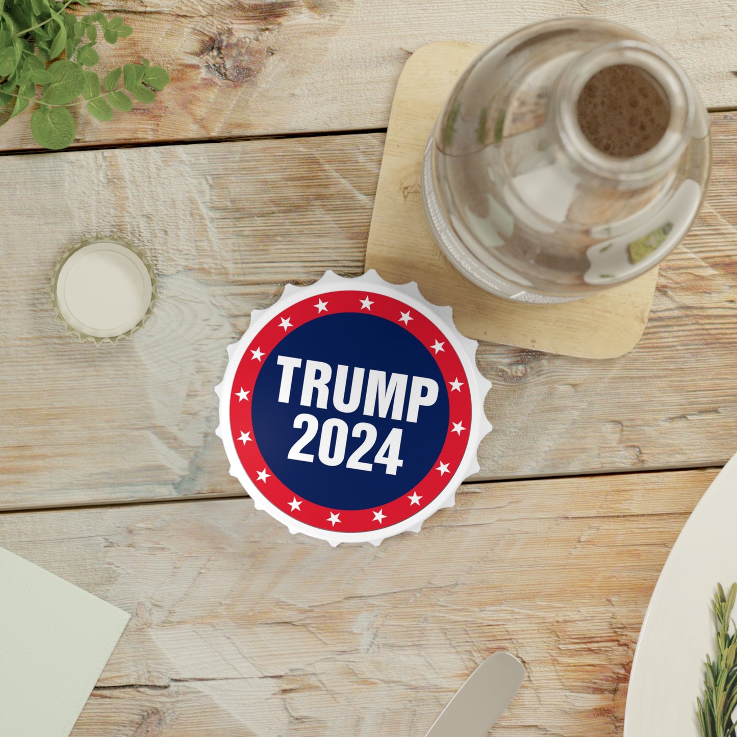 Trump 2024 MAGA Circle Logo Bottle and Can Opener