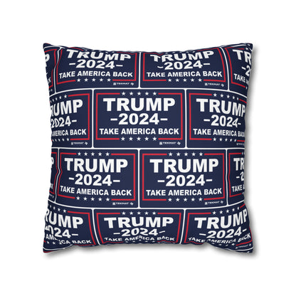 Trump 2024 Take America Back Blauer Kissenbezug