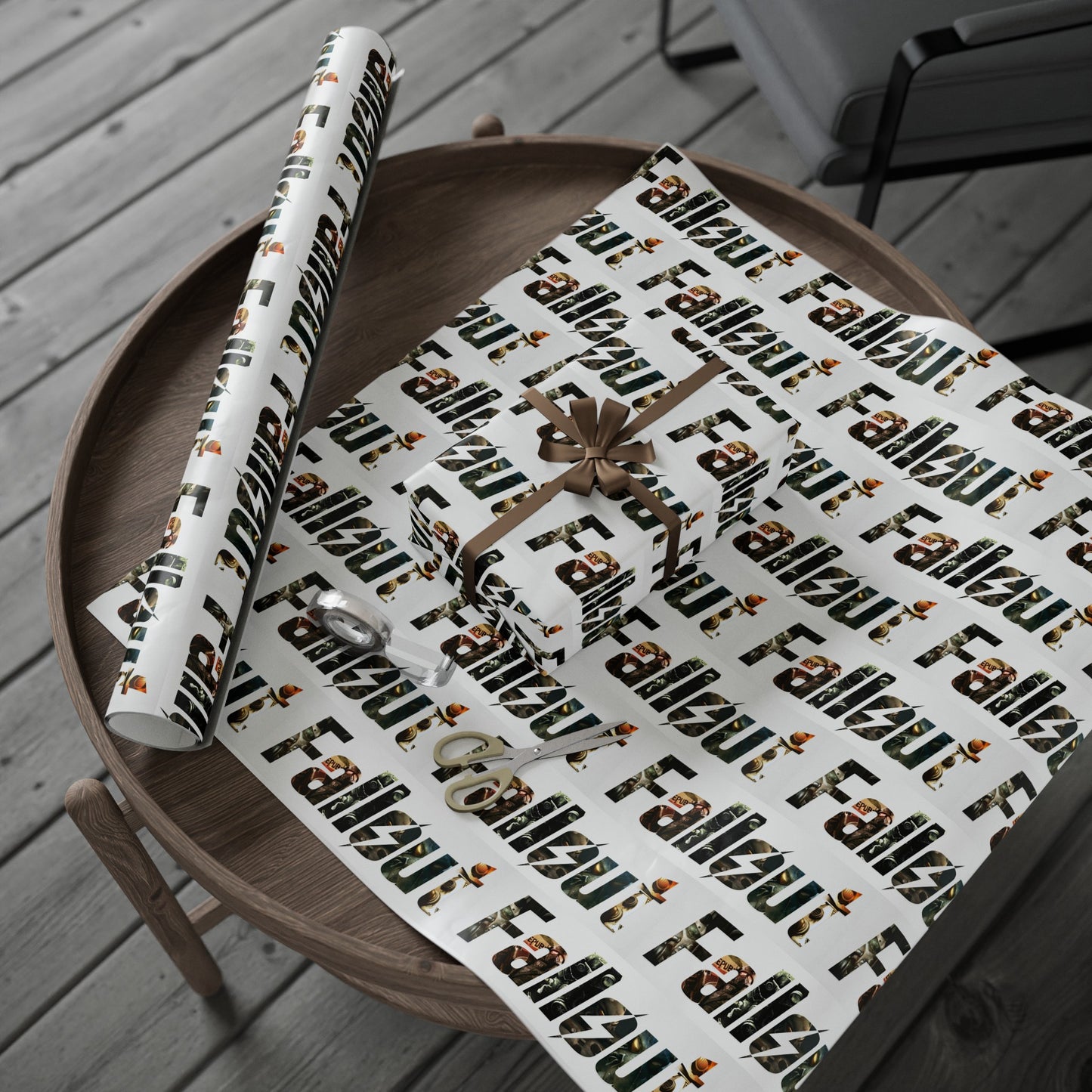 Fallout Game TV High Definition Funny Cartoon Birthday Gift Wrapping Paper Holiday