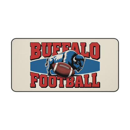 Buffalo Football High Definition Print Non Slip Desk Mat Office Home Mouse Pad Sports Fan Gift Ultra Smooth Surface Rubber Backing