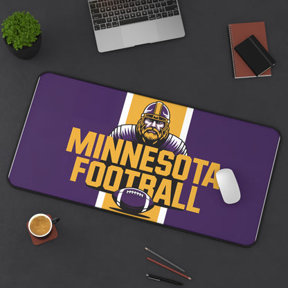 Minnesota Football High Definition Print Non Slip Desk Mat Office Home Mouse Pad Sports Fan Gift Ultra Smooth Surface Rubber Backing
