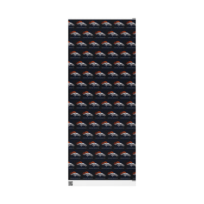 Denver Broncos NFL Football Birthday Graduation Gift Wrapping Paper Holiday