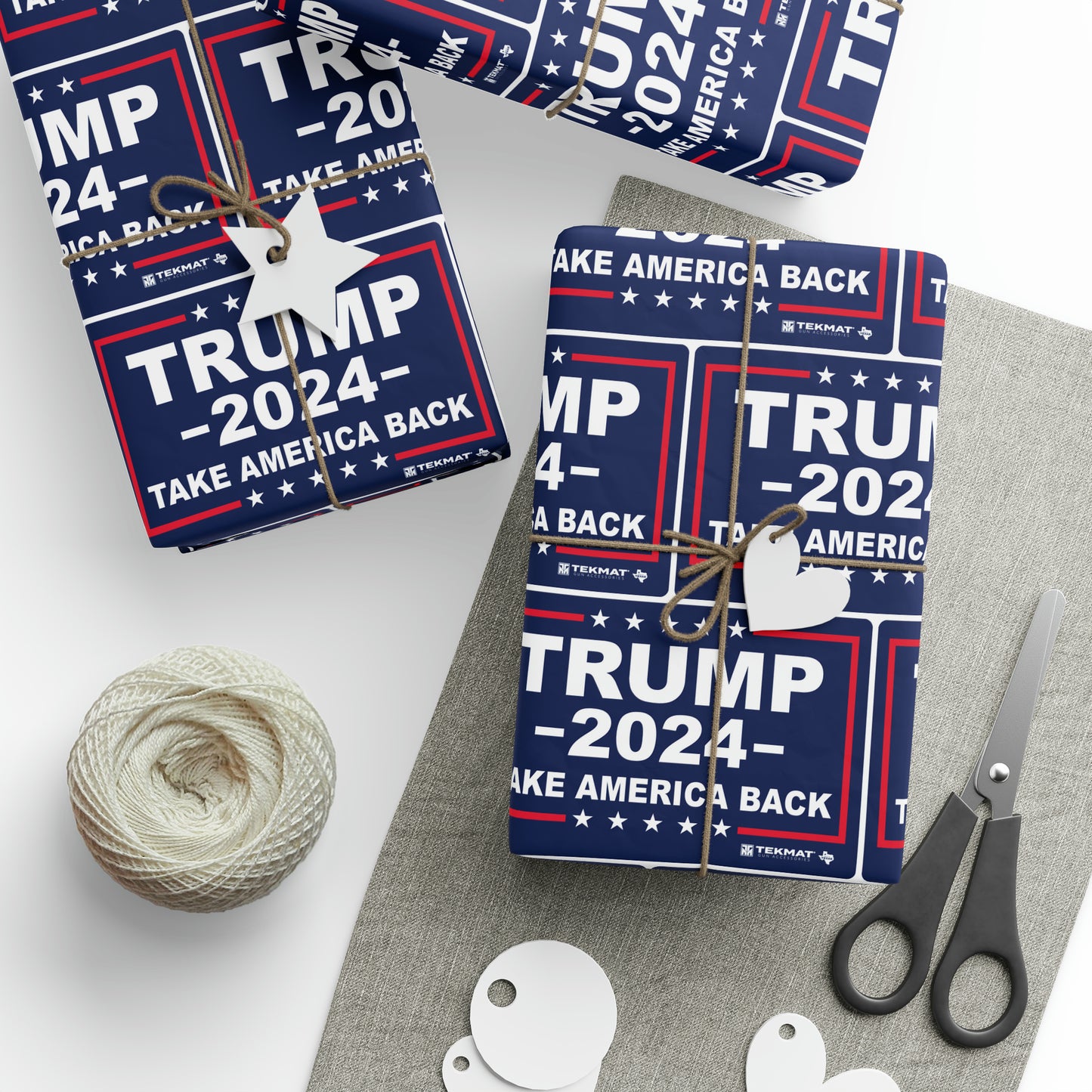 Trump Take America Back Birthday Gift Present Wrapping Paper MAGA