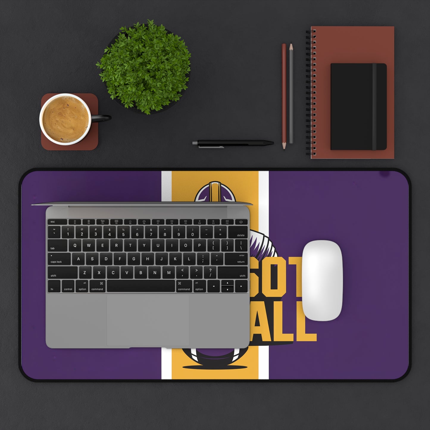 Minnesota Football High Definition Print Non Slip Desk Mat Office Home Mouse Pad Sports Fan Gift Ultra Smooth Surface Rubber Backing