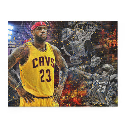 Lebron James Cleveland Cavs 252 or 500 Piece Puzzle Basketball