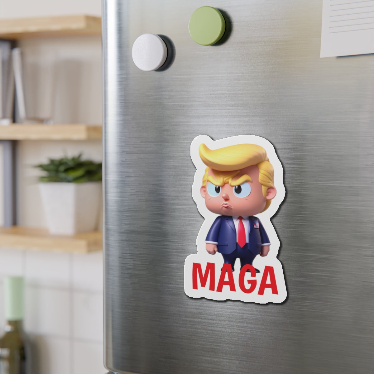 Little Trump MAGA America Style 1 gestanzter Magnet