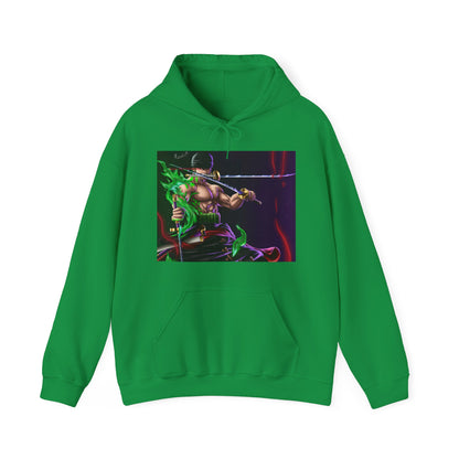 Roronoa Zoro One Piece Anime Cartoon Unisex Heavy Blend Hooded Sweatshirt