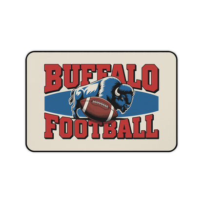 Buffalo Football High Definition Print Non Slip Desk Mat Office Home Mouse Pad Sports Fan Gift Ultra Smooth Surface Rubber Backing