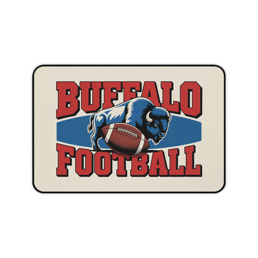 Buffalo Football High Definition Print Non Slip Desk Mat Office Home Mouse Pad Sports Fan Gift Ultra Smooth Surface Rubber Backing