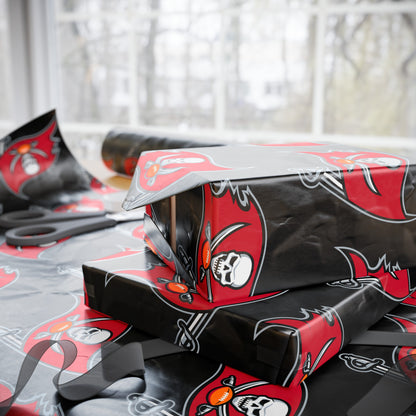 Tampa Bay Buccaneers NFL Football Birthday Graduation Gift Wrapping Paper Holiday