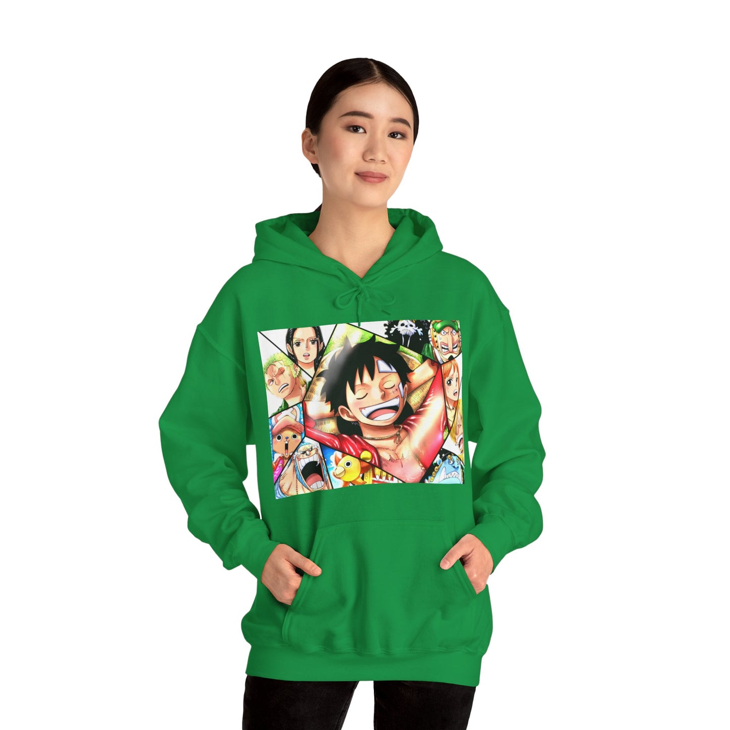 One Piece Monkey Ruffy Jimbei Nico Nami Unisex Heavy Blend Kapuzenpullover