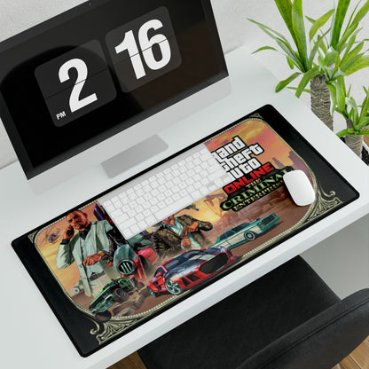 GTA 5 Criminal Enterprise High Definition PC PS Video Game Desk Mat