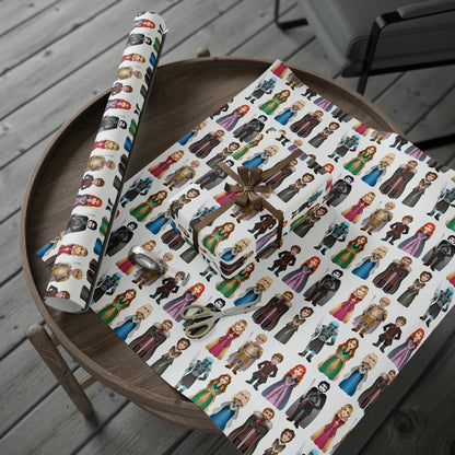 GOT Thrones Characters Jon Snow Dragon TV Show Birthday Gift Wrapping Paper Holiday