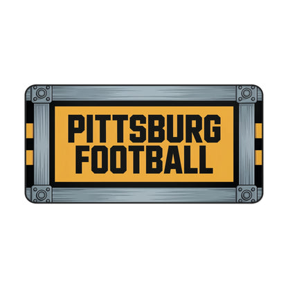 Pittsburg Football High Definition Print Non Slip Desk Mat Office Home Mouse Pad